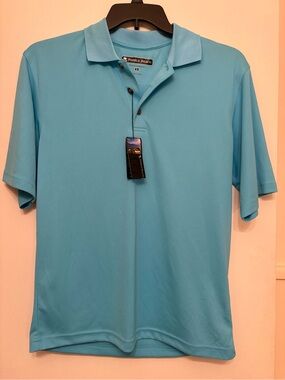 NWT Men's Pebble Beach Classic-Fit Performance Golf Polo Shirt - Size Small